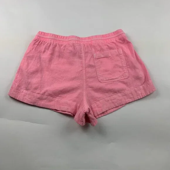 Universal Thread Neon Pink Linen Blend Pull On Shorts M - Picture 4 of 4